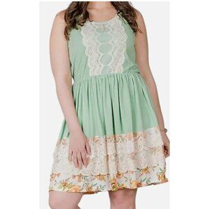 Matilda Jane‎ Women's Lace & Floral Dress With Button Details Large